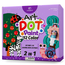 Load image into Gallery viewer, Art 2 In 1 Dot Paint- 12 Color- Tookyland