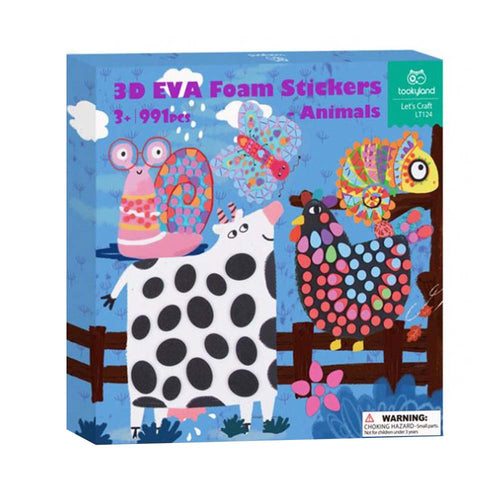 3D Eva Foam Stickers - Animals - Tookyland