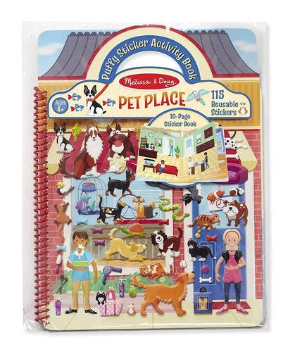 Puffy Sticker Activity Book - Pet Place - Melissa & Doug