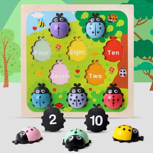 Ladybug Number Puzzle