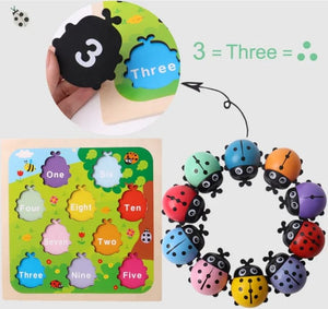 Ladybug Number Puzzle