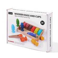 Load image into Gallery viewer, Wooden Eggs &amp; Cups