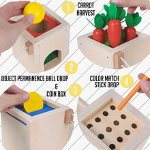 Load image into Gallery viewer, 4 In 1 Wooden  Montessori Play Set