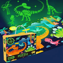 Load image into Gallery viewer, Luminous Glow In The Dark Dino Puzzle- 96Pcs