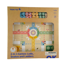 Load image into Gallery viewer, 2 In 1 Games Ludo And Snakes &amp; Leaders  - Tooky Toy