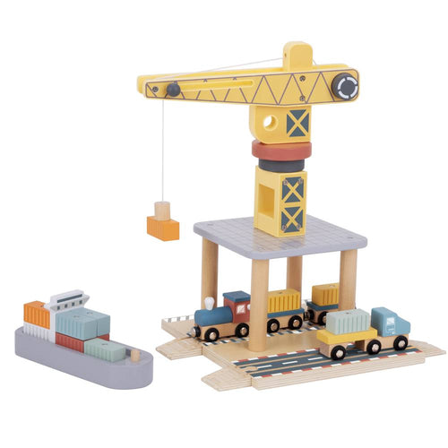 Port Crane Set - Tooky Toy