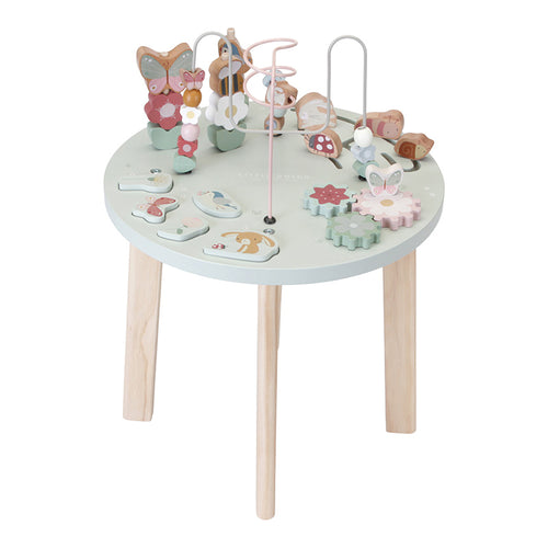 Wooden Activity Table - Flowers & Butterflies - Little Dutch