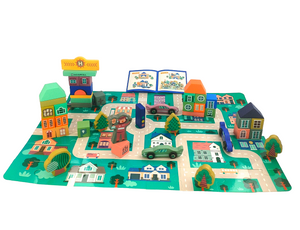 161 Pc Building Blocks And Puzzle - Hakko Toys