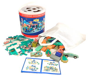 161 Pc Building Blocks And Puzzle - Hakko Toys