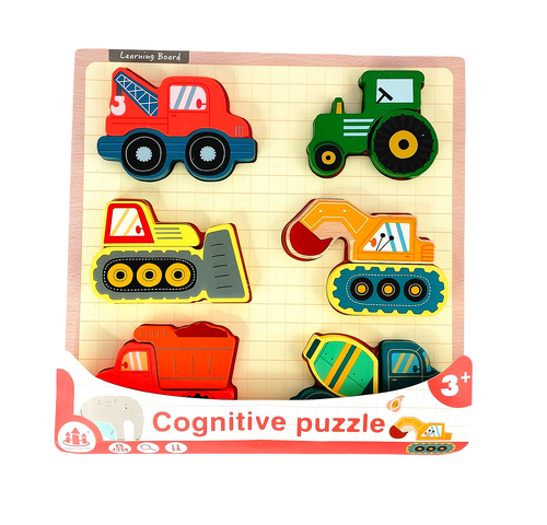 Cognitive Construction Vehicle Chunky Puzzle - Hakko Toys