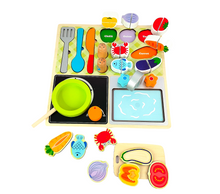 Load image into Gallery viewer, Wooden Kitchen Puzzle - Hakko Toys