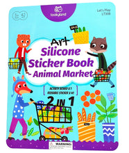 Load image into Gallery viewer, Art Silicone Sticker Book- Animal Market