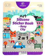 Load image into Gallery viewer, Art Silicone Sticker Book - Busy City - Tookyland