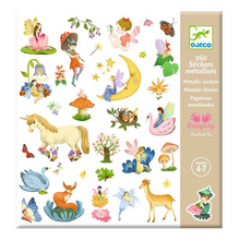 Load image into Gallery viewer, Fantasy Metallic Stickers 160pc- Djeco