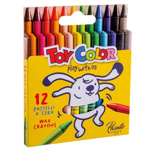 Wax Crayons-12 Colours Retail Hanger Pack- Toy Color