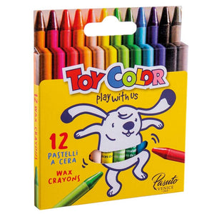 Wax Crayons-12 Colours Retail Hanger Pack- Toy Color