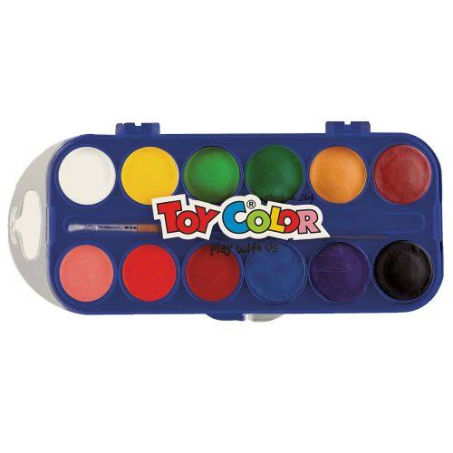 12 Pc Watercolors- Toy Color