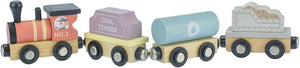 My Forest Friends Wooden Train and Carriage Set - Tooky Toy