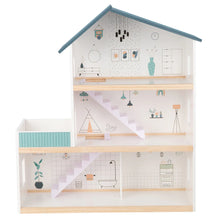 Load image into Gallery viewer, Three Story Wooden Doll House - Tooky Toy