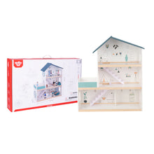 Load image into Gallery viewer, Three Story Wooden Doll House - Tooky Toy