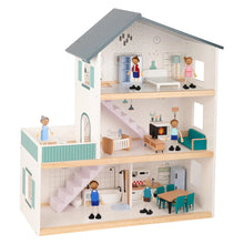 Load image into Gallery viewer, Three Story Wooden Doll House - Tooky Toy