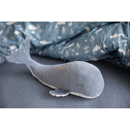 Small Soft Toy Whale - Ocean Blue