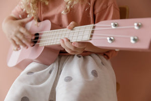 Wooden Guitar - Pink - Little Dutch