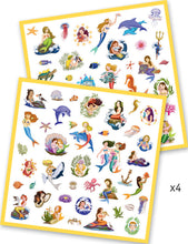 Load image into Gallery viewer, Mermaid Stickers (160 pc) - Djeco