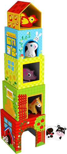 Wooden Nesting Boxes - Farm - Tooky Toy