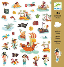 Load image into Gallery viewer, Pirate Stickers (160 pc) - Djeco