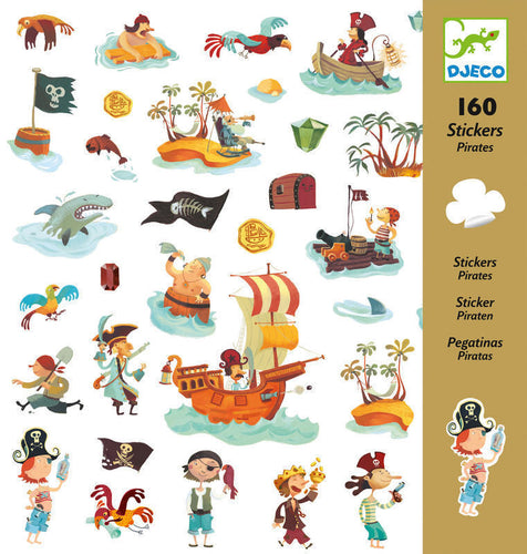 Pirate Stickers (160 pc) - Djeco