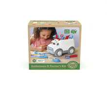 Load image into Gallery viewer, Ambulance &amp; Doctor&#39;s Kit - Green Toys (100% Recycled Plastic)