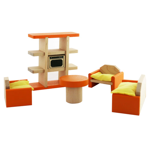 Wooden Doll Furniture - TV Lounge