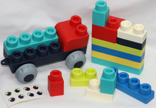 40Pc Soft Rubber Blocks