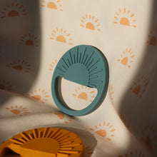 Load image into Gallery viewer, Silicone Sunshine Teether - Duck Egg Blue - Tiger Lily