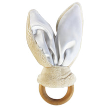 Load image into Gallery viewer, Sensory Bunny Ears Teether - Stone &amp; White - Tiger Lily