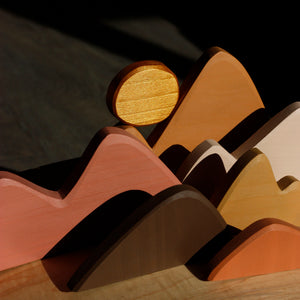 Wooden Desert Dunes - 7 Piece Set