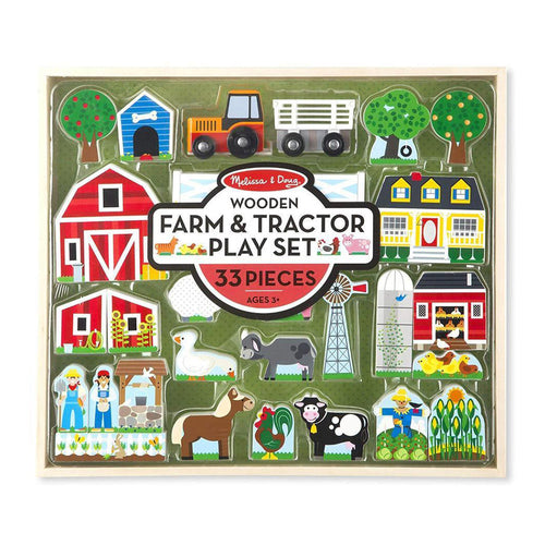 Wooden Farm and Tractor Play Set - Melissa & Doug
