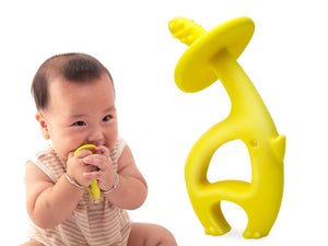 Dancing Elephant Teether Toy - Mombella - Blue