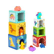 Load image into Gallery viewer, Wooden Nesting Boxes - Dinosaurs - Tooky Toy