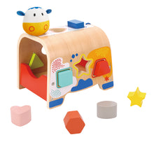 Load image into Gallery viewer, Wooden Shape Sorting Cow - Tooky Toy