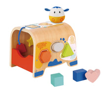 Load image into Gallery viewer, Wooden Shape Sorting Cow - Tooky Toy