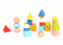 Load image into Gallery viewer, Wooden Stacking Shapes - Tooky Toy