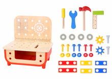 Load image into Gallery viewer, Deluxe Wooden Work Bench - Tooky Toy
