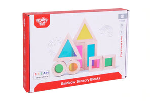 Rainbow Sensory Blocks - Tooky Toy