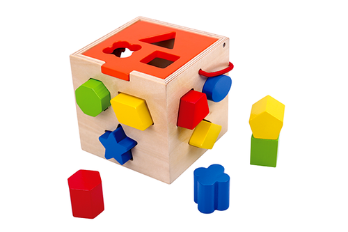 Wooden Shape Sorter Box - Tooky Toy