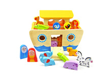 Load image into Gallery viewer, Wooden Noah&#39;s Ark - Tooky Toy