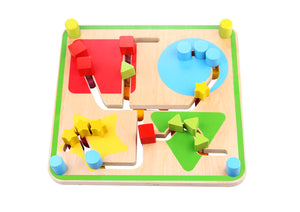 Wooden Reversible Maze - Tooky Toy