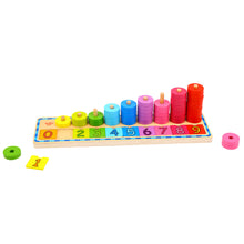 Load image into Gallery viewer, Rainbow Counting Stacker - Tooky Toy