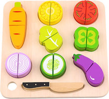 Load image into Gallery viewer, Wooden Vegetable Cutting - Tooky Toy